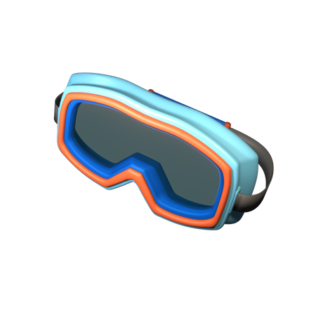 Masque de ski  3D Icon