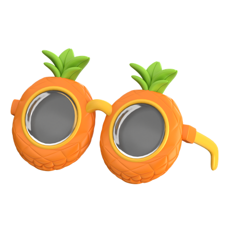 Lunettes de soleil ananas  3D Icon