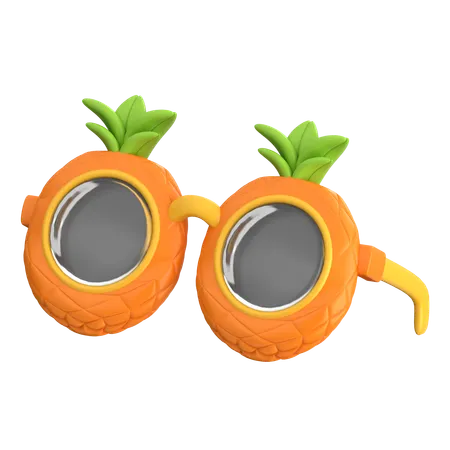 Lunettes de soleil ananas  3D Icon