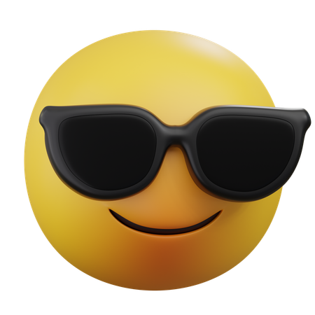 Lunettes de soleil emoji  3D Icon