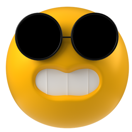 Lunettes de soleil emoji  3D Icon