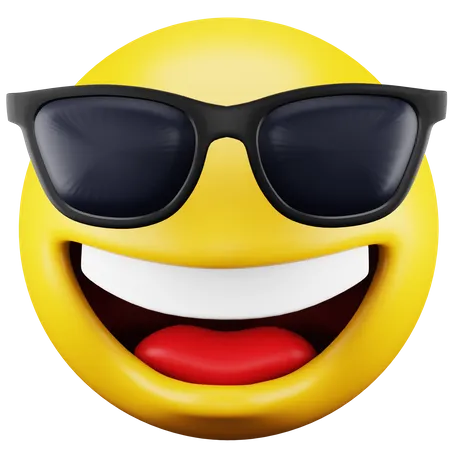 Lunettes de soleil emoji  3D Icon
