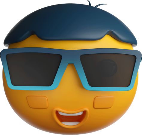 Lunettes de soleil emoji  3D Icon