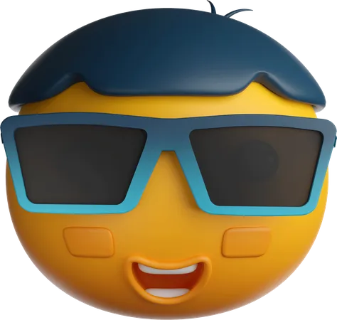 Lunettes de soleil emoji  3D Icon