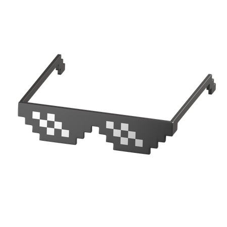 Lunettes de pixels  3D Icon