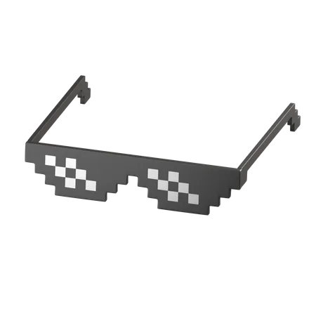 Lunettes de pixels  3D Icon