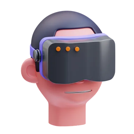 Lunettes VR  3D Icon