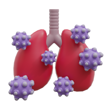 Lung Cancer  3D Icon