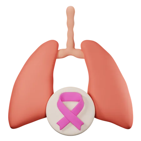 Lung cancer  3D Icon