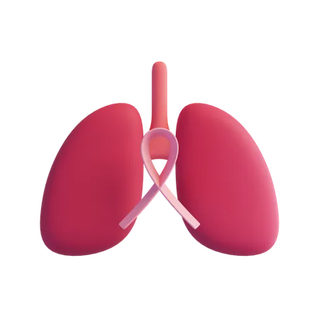 Lung cancer  3D Icon