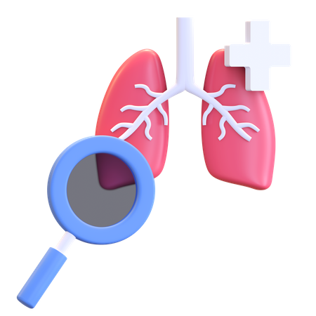 Lung Checkup  3D Illustration