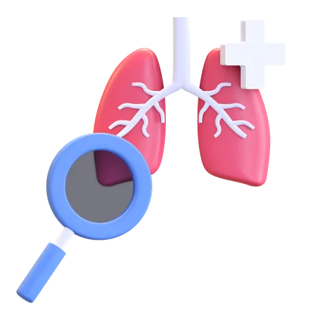 Lung Checkup  3D Illustration