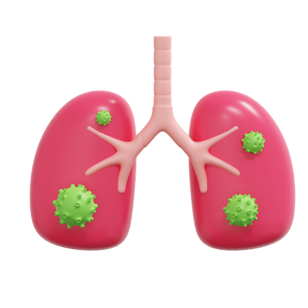 Lung Virus Disease  3D Icon