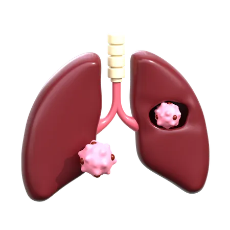 Lungs Cancer  3D Icon