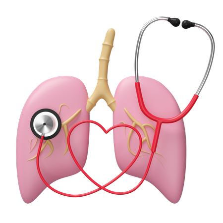 Lungs Checkup  3D Icon
