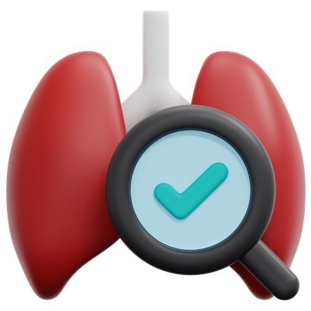 Lungs Checkup  3D Icon