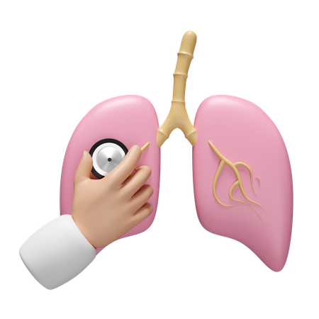Lungs Checkup  3D Icon