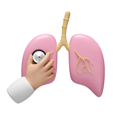 Lungs Checkup  3D Icon