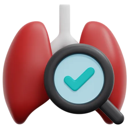 Lungs Checkup  3D Icon