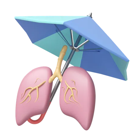 Lungs Insurance  3D Icon