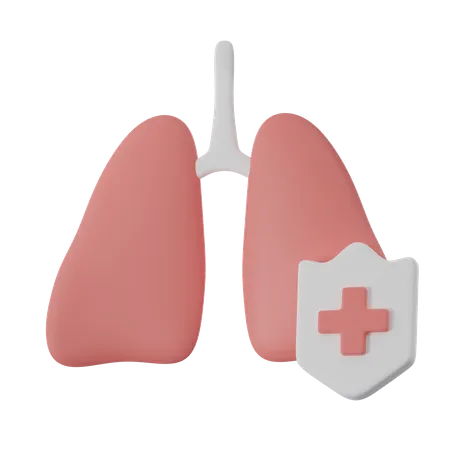 Lungs Protection  3D Icon