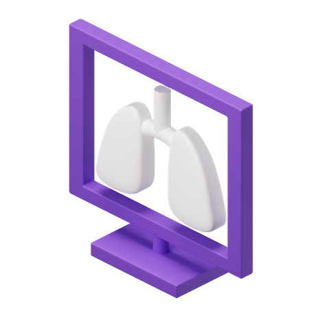 Lungs Xray  3D Illustration