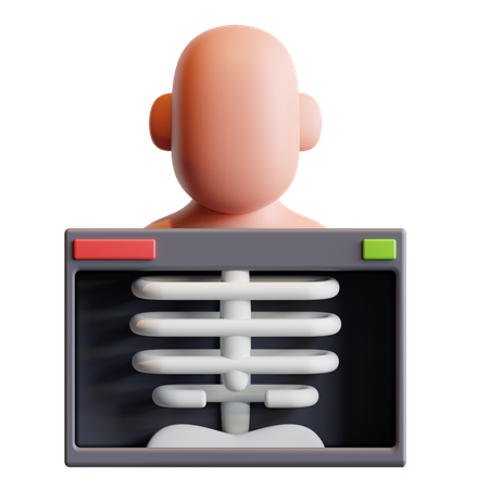 Lungs Xray  3D Illustration