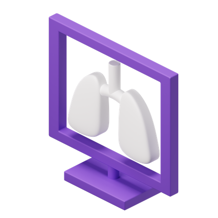 Lungs Xray  3D Illustration