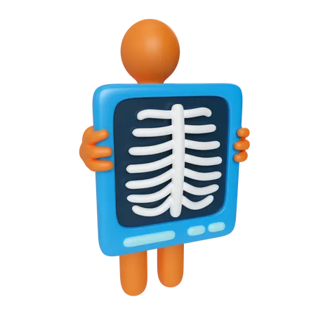 This Is A 3 D Render Illustration Of An X Ray Icon High Resolution Psd File Isolated On Transparent Background 3D Illustration