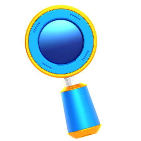 Lupa de ciencia ficción  3D Icon