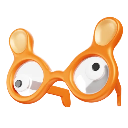 Lustige brille 3D Icon
