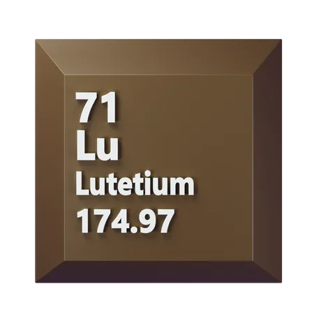 Lutétium  3D Icon