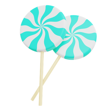 Lutscher-Bonbons  3D Icon