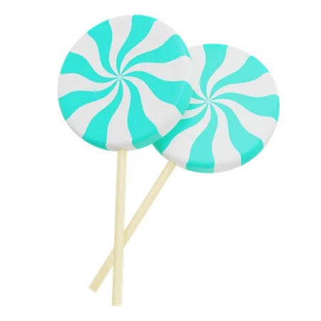 Lutscher-Bonbons  3D Icon