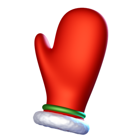 Luva de natal  3D Icon