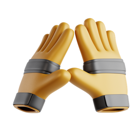 Luvas à prova de fogo  3D Icon
