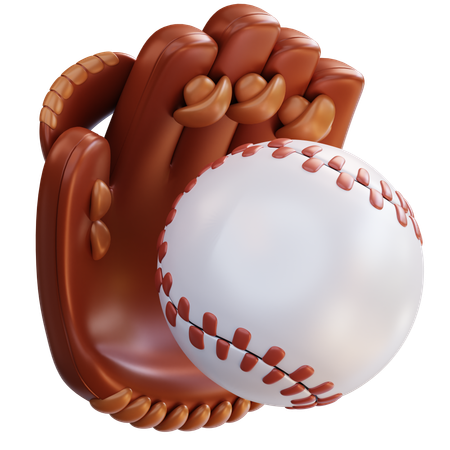 Luvas de beisebol  3D Icon