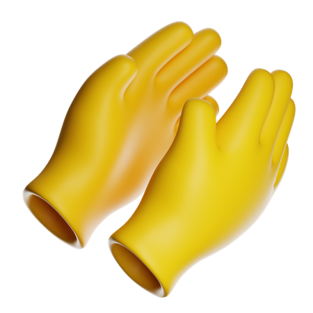 Luvas de borracha  3D Icon