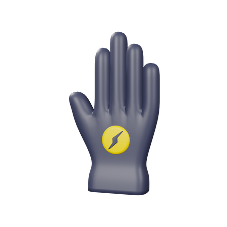 Luvas de eletricista  3D Icon