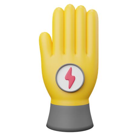 Luvas de eletricista  3D Icon