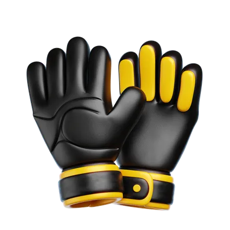 Luvas de goleiro  3D Icon