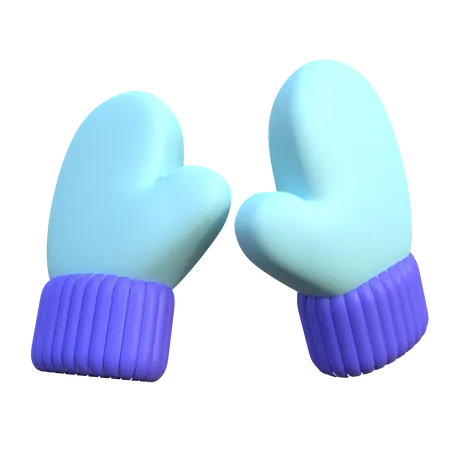 Luvas de Inverno  3D Icon