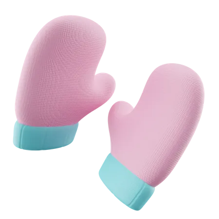 Luvas de Inverno  3D Icon