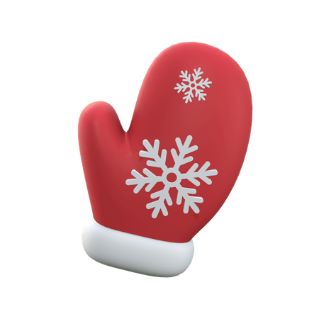 Luvas de inverno de natal  3D Icon