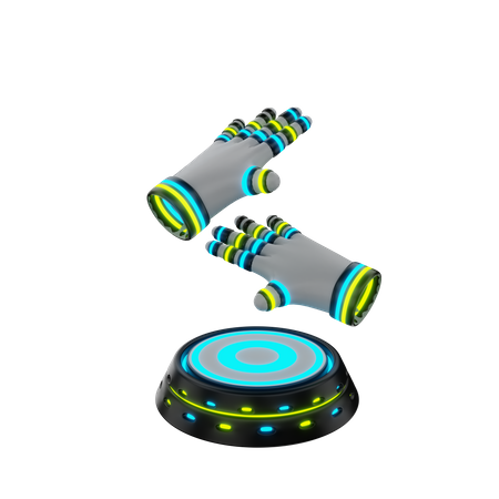 Luvas de jogos vr  3D Icon