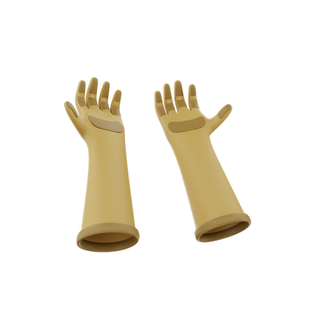 Luvas de mão  3D Icon