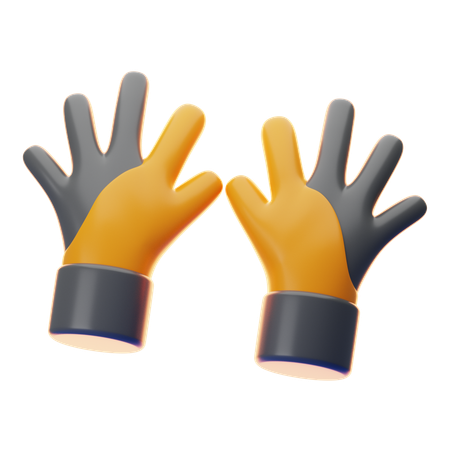 Luvas de mergulho  3D Icon