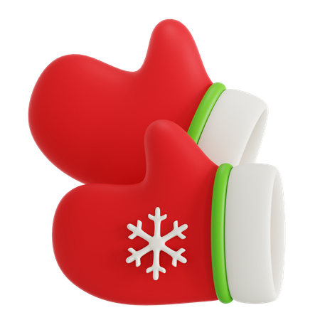 Luvas de natal  3D Icon