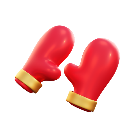 Luvas de natal  3D Icon