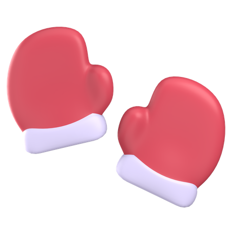 Luvas de natal  3D Icon
